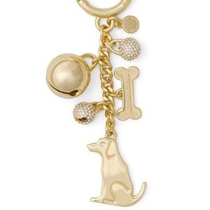 NWT Michael Kors dog charm key chain